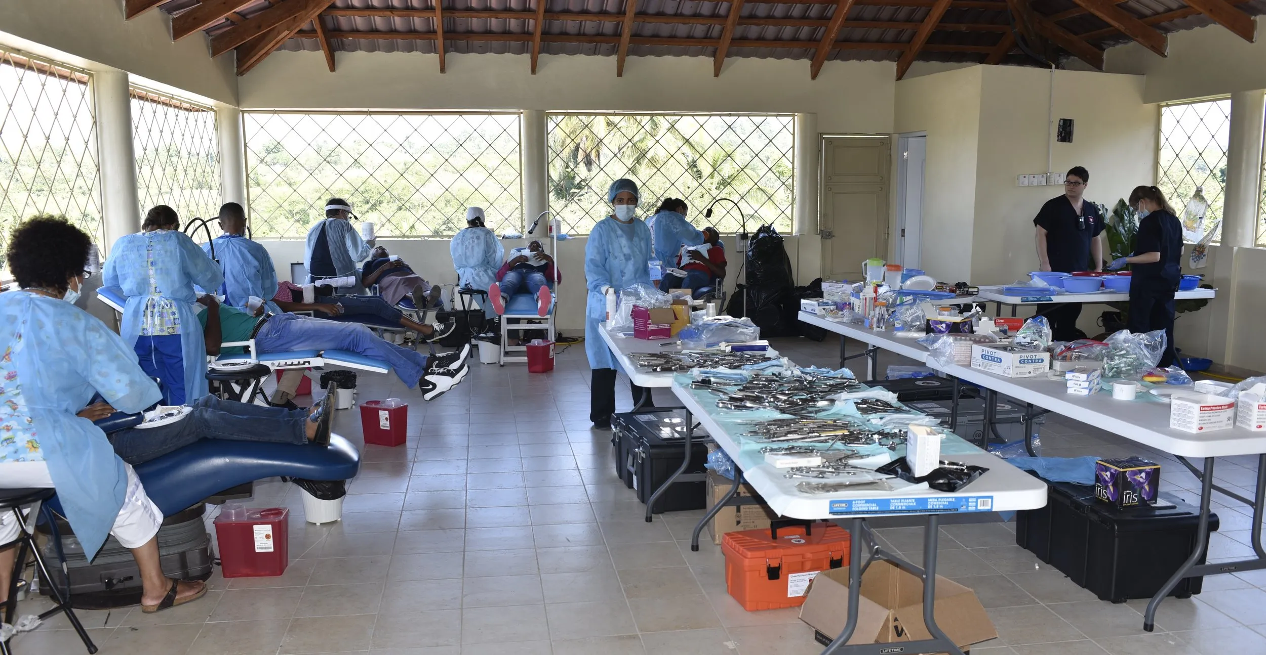 Setting up the clinic