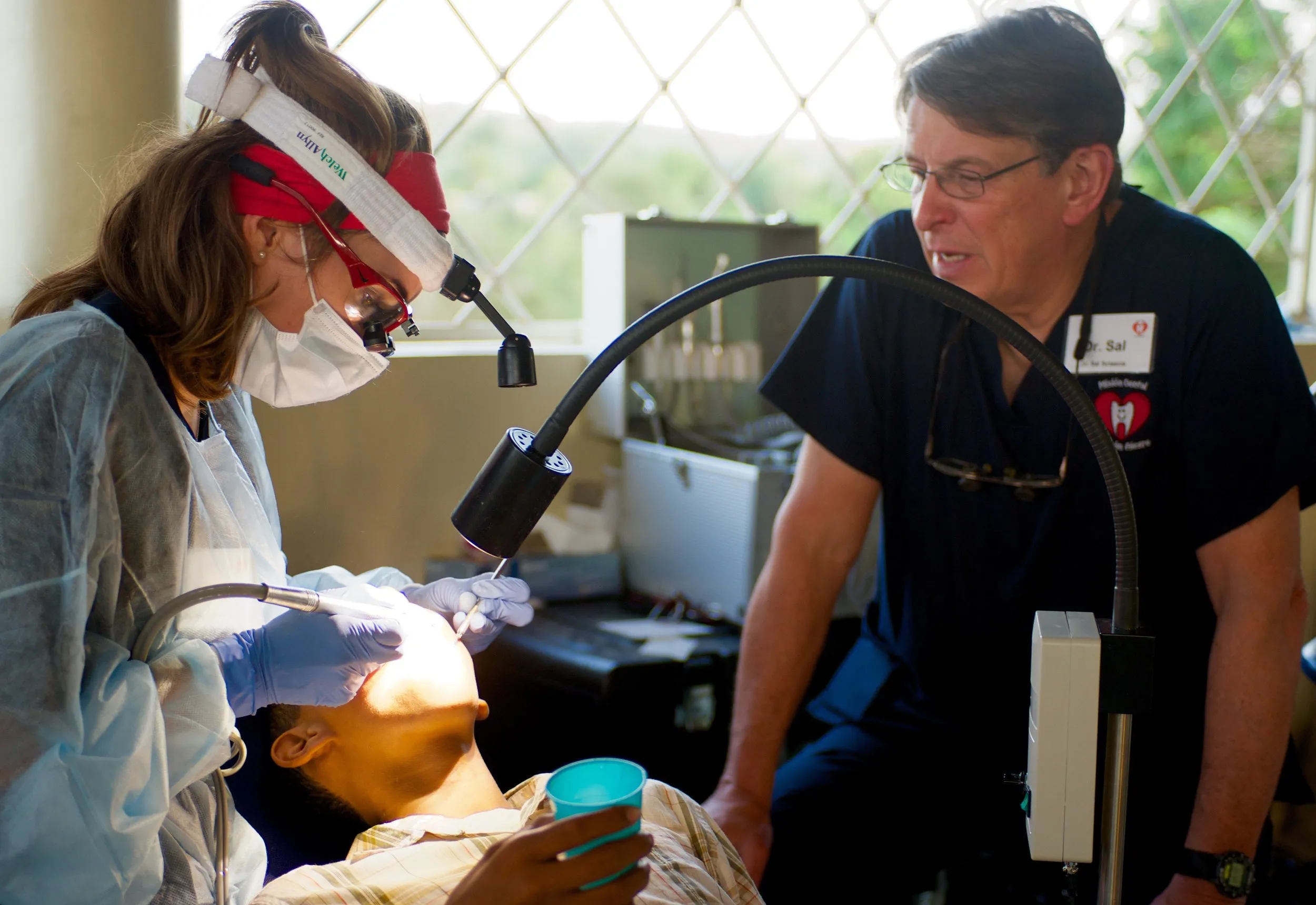 Senior dentists supervise treatment