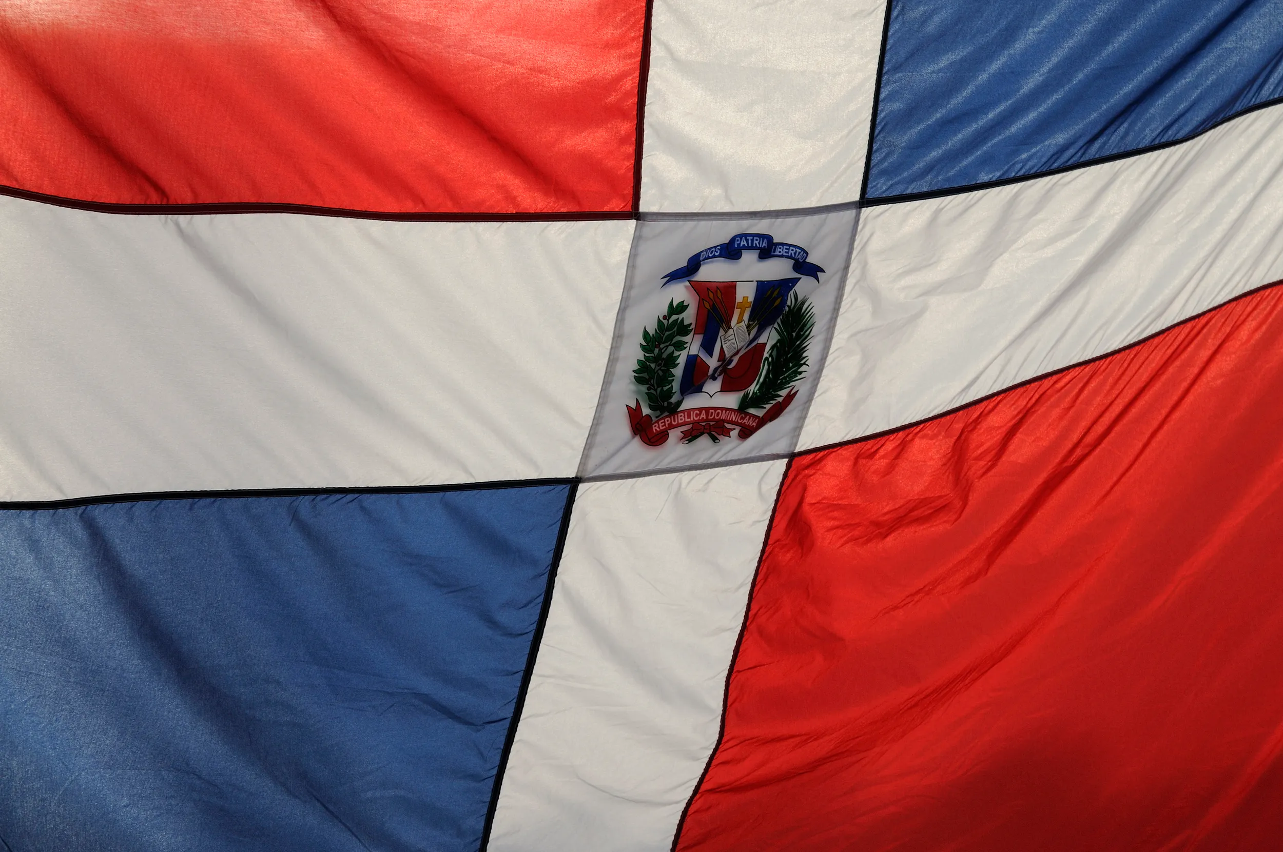 The flag of the Dominican Republic
