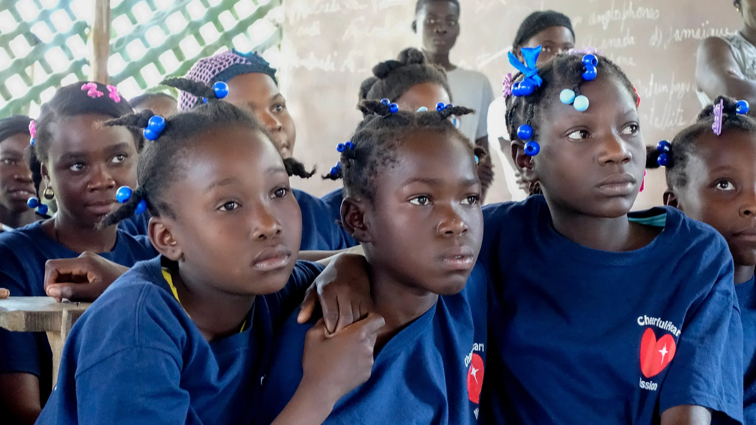 Students in a border-region classroom